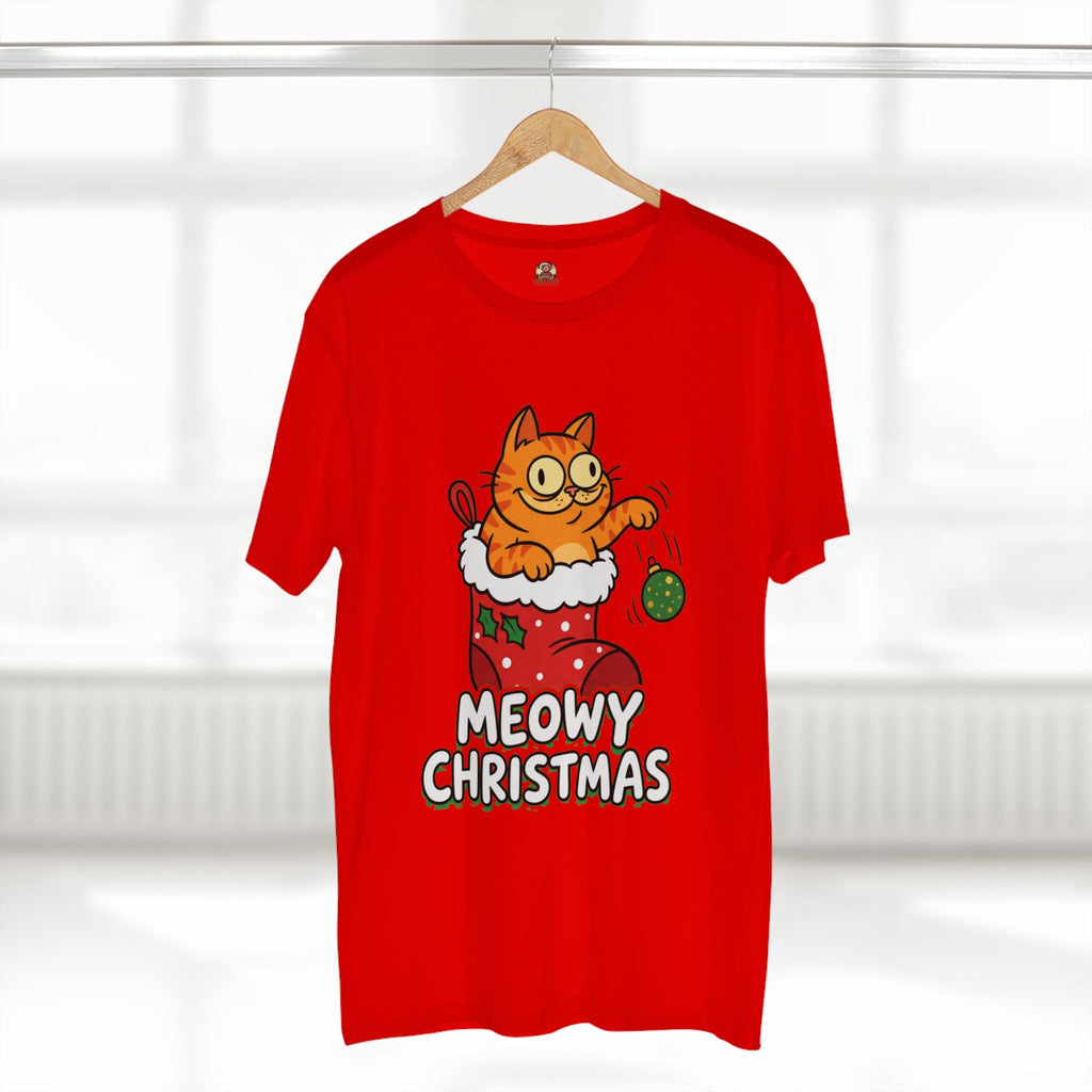 Casual Tee, Meowy Christmas (All Colors)