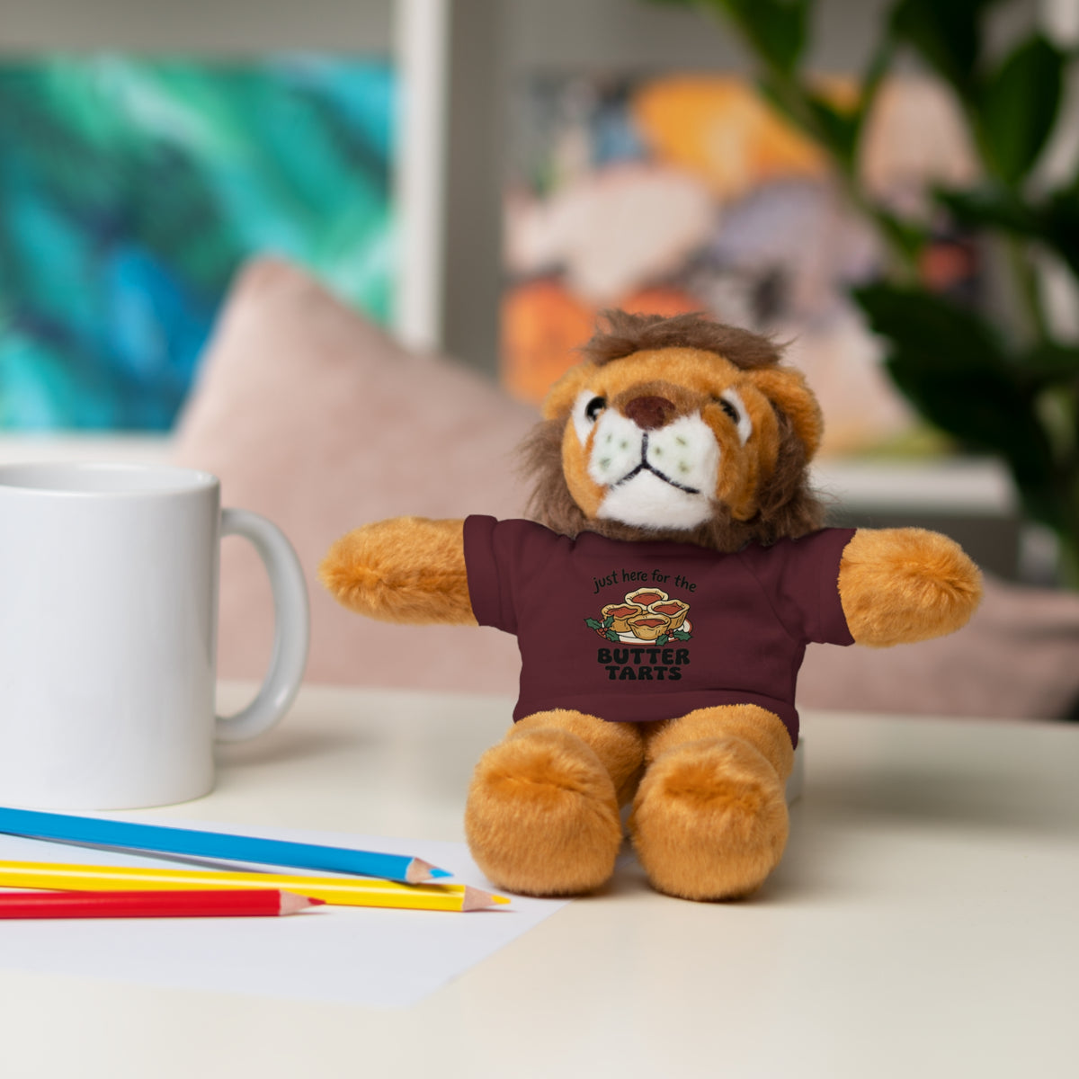 8” Varied Stuffed Animals, Butter Tarts (Custom)