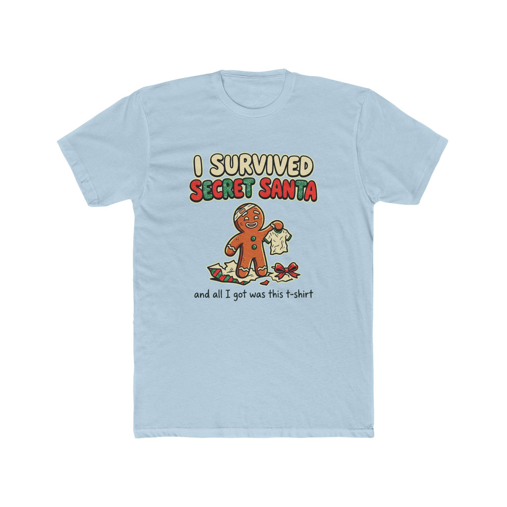 I Survived Secret Santa, Cotton T-Shirt (All Colors)