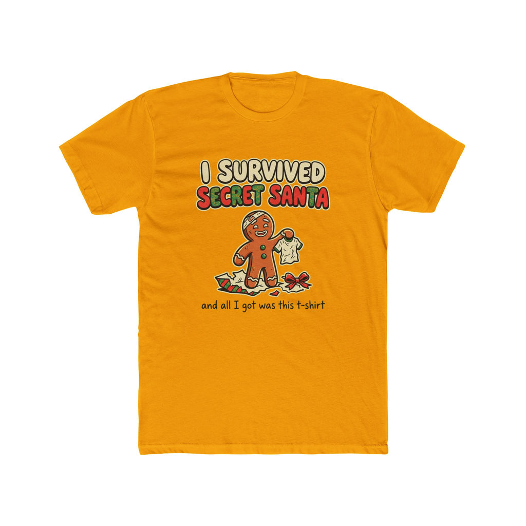 I Survived Secret Santa, Cotton T-Shirt (All Colors)