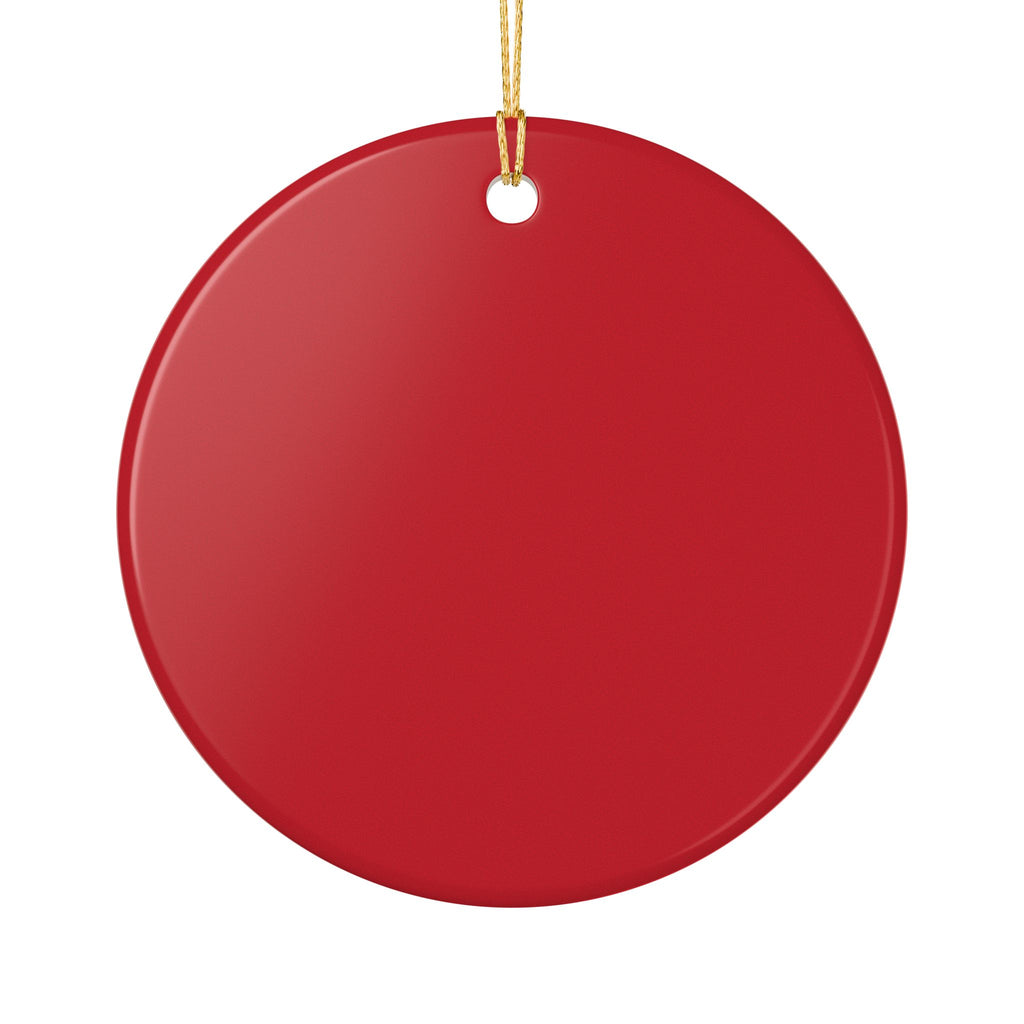 Ceramic Ornament, Merry Christmas Eh? (Red)