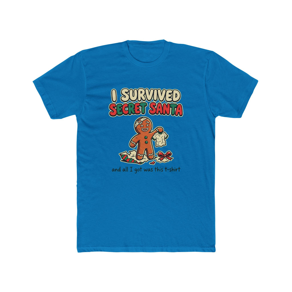 I Survived Secret Santa, Cotton T-Shirt (All Colors)