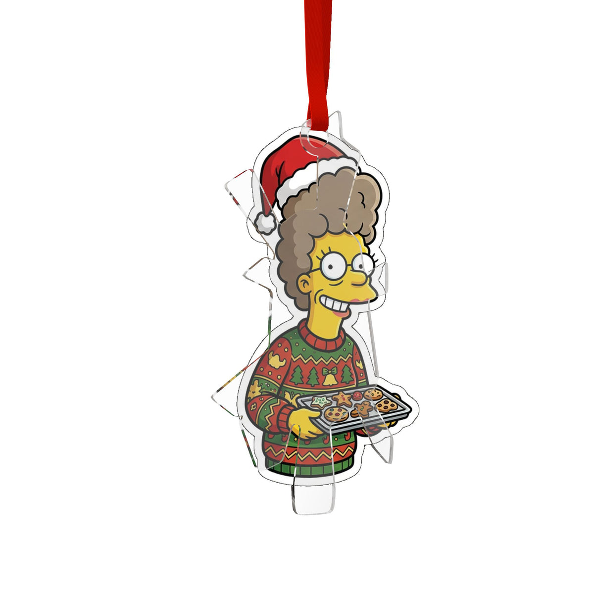 Die Cut Acrylic Ornament, Aunt Coco