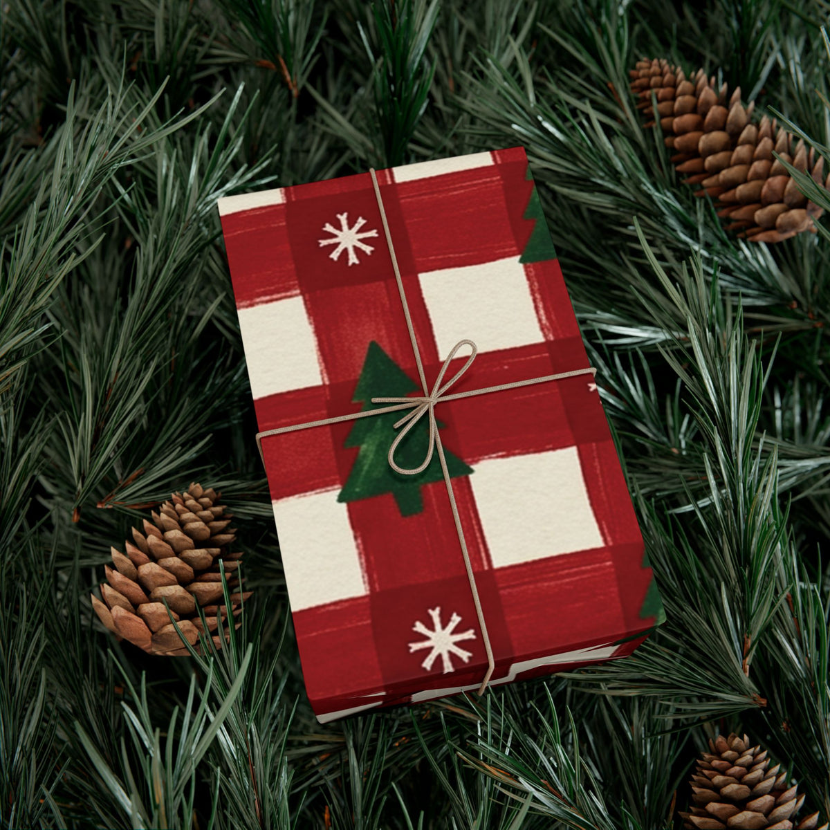 Christmas Giftwrap Paper, Classic Red (Custom)