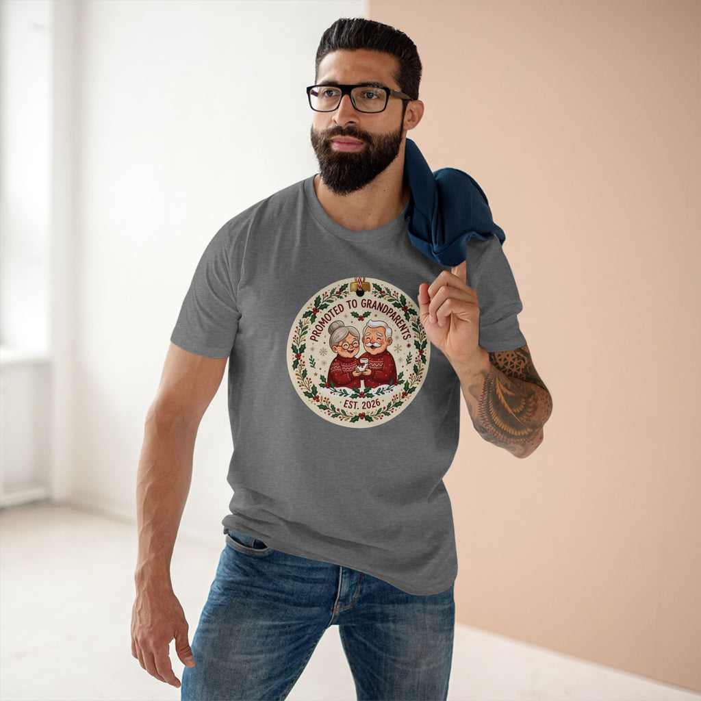 Casual Tee, Promoted to Grandparents (All Colors)(Custom)