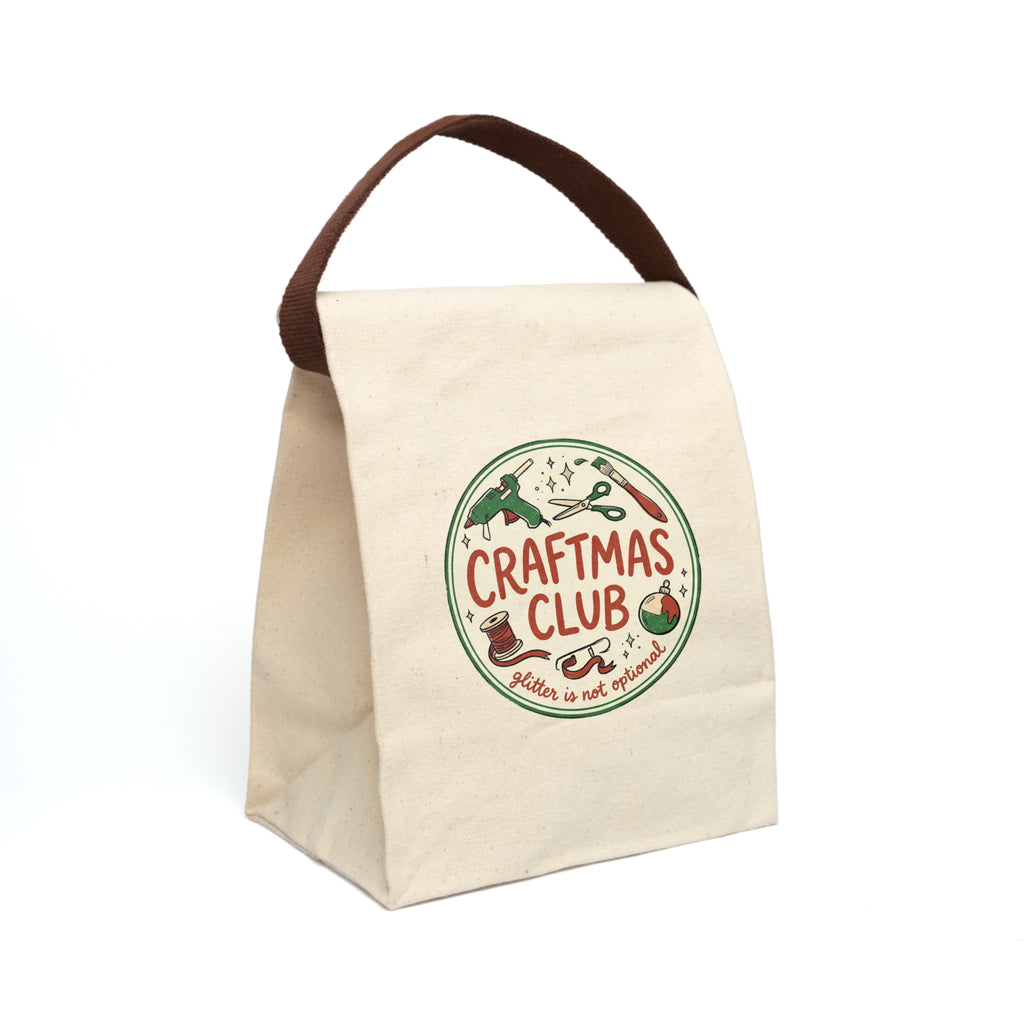 Canvas Lunch Bag With Strap - Craftmas Club