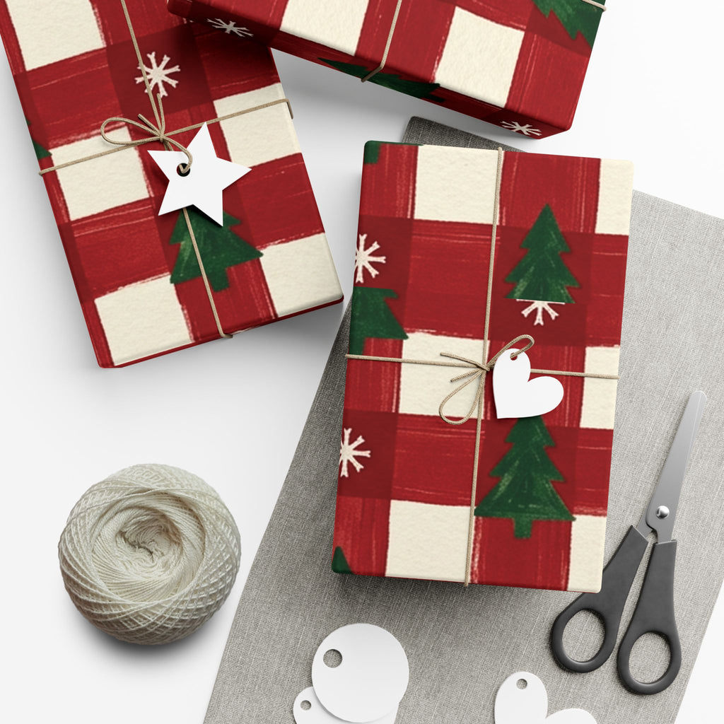 Christmas Giftwrap Paper, Classic Red (Custom)