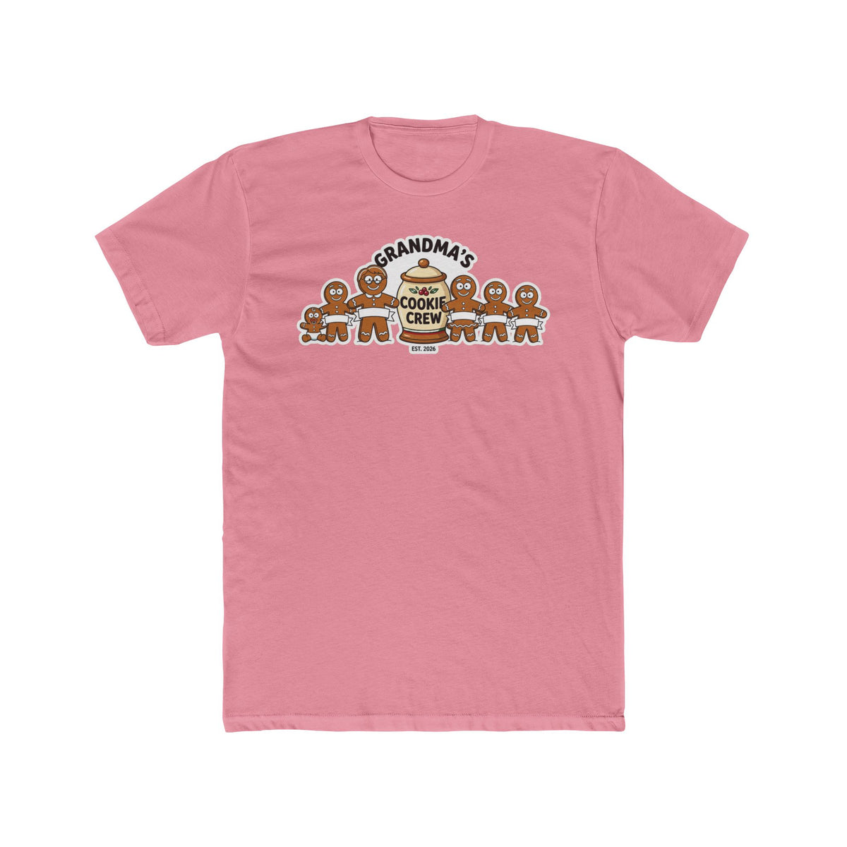 Grandma’s Cookie Crew 2026, Cotton T-Shirt (All Colors)(Custom)