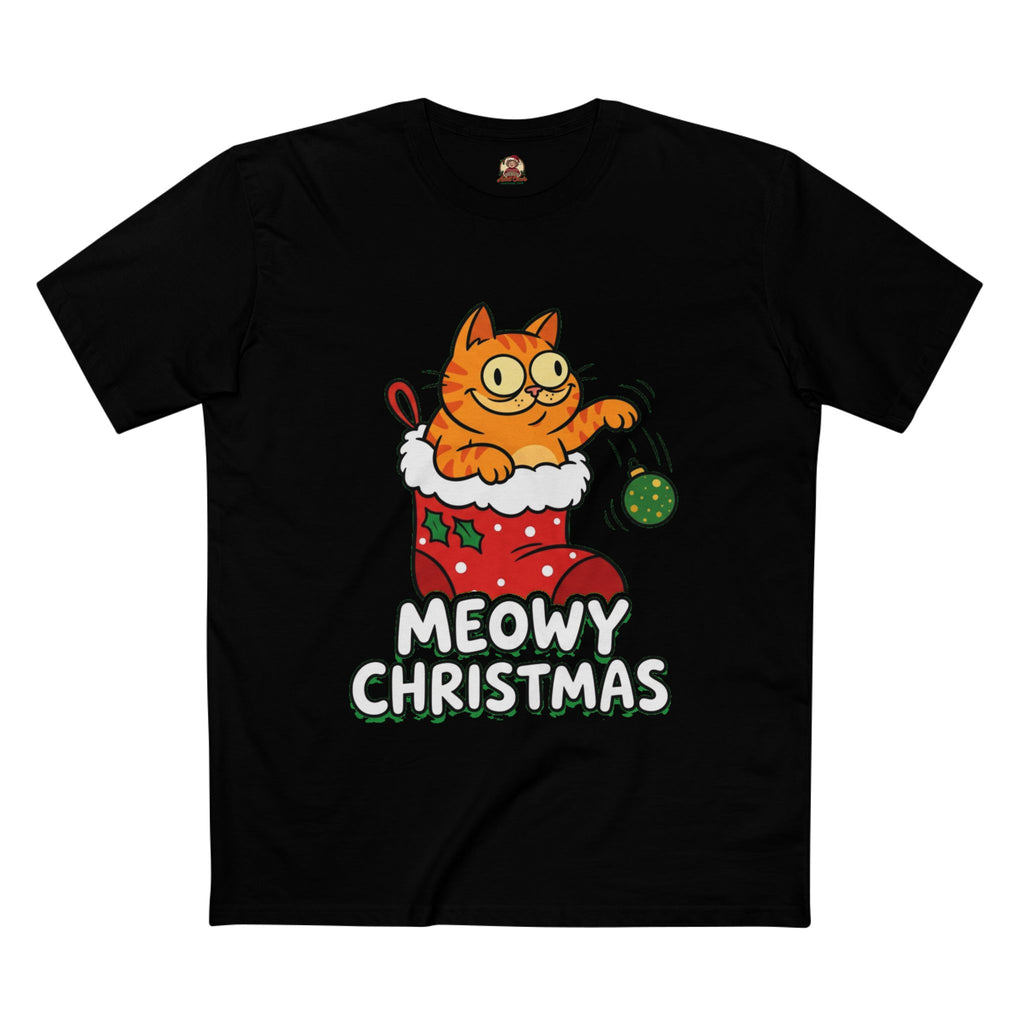 Casual Tee, Meowy Christmas (All Colors)