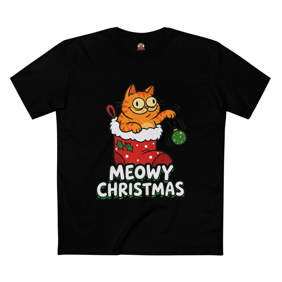 Casual Tee, Meowy Christmas (All Colors)
