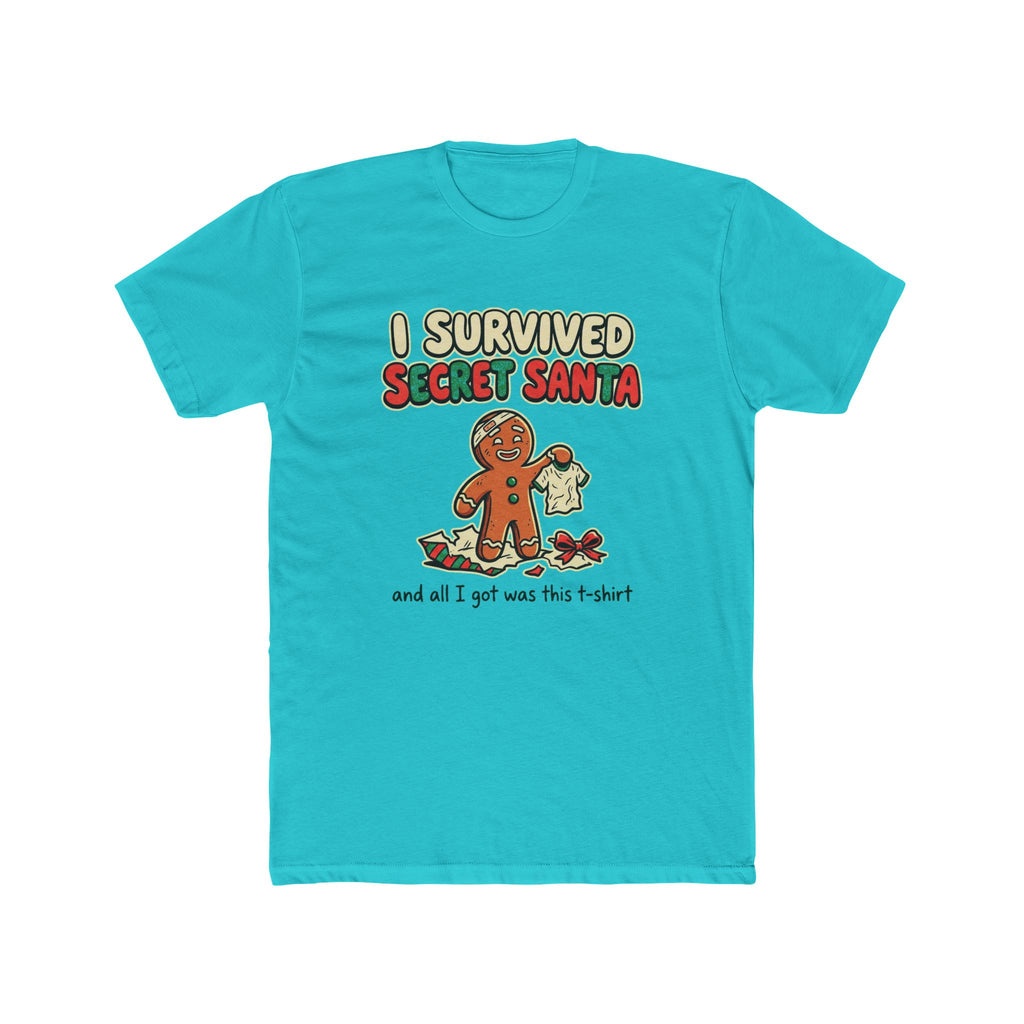 I Survived Secret Santa, Cotton T-Shirt (All Colors)
