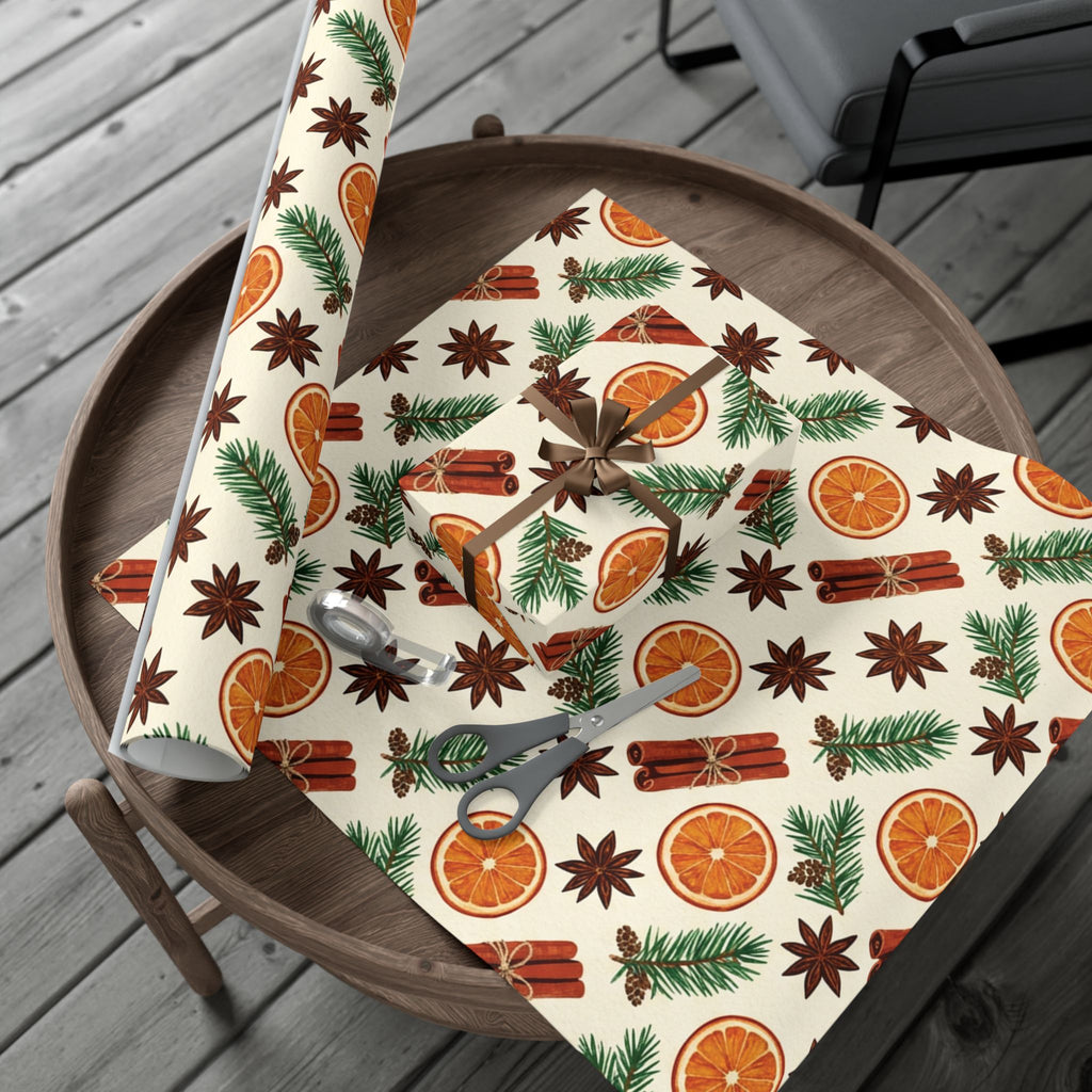 Christmas Giftwrap Paper, Bright & Spice (Custom)