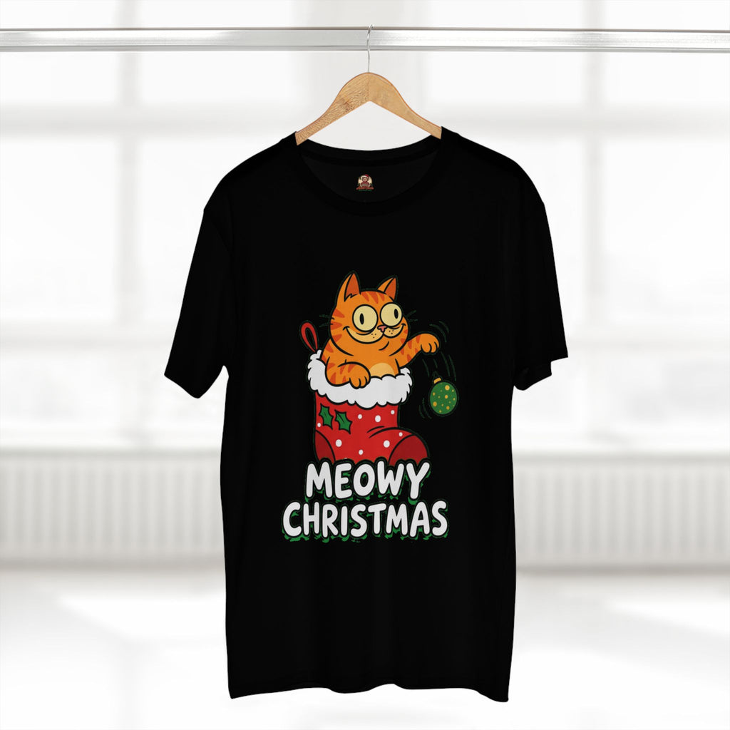 Casual Tee, Meowy Christmas (All Colors)