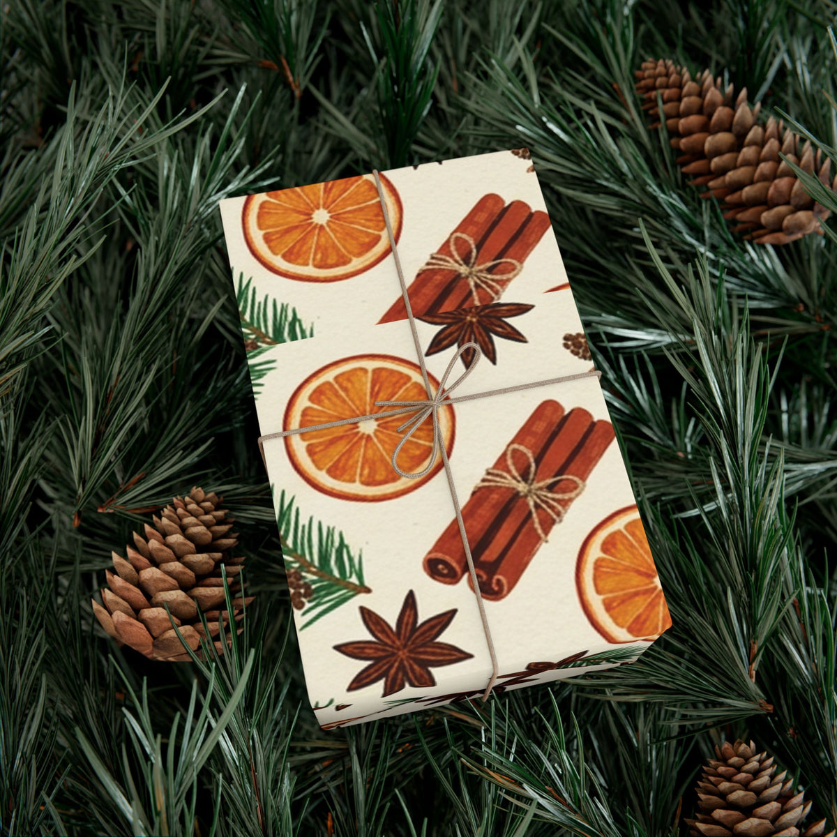 Christmas Giftwrap Paper, Bright & Spice (Custom)