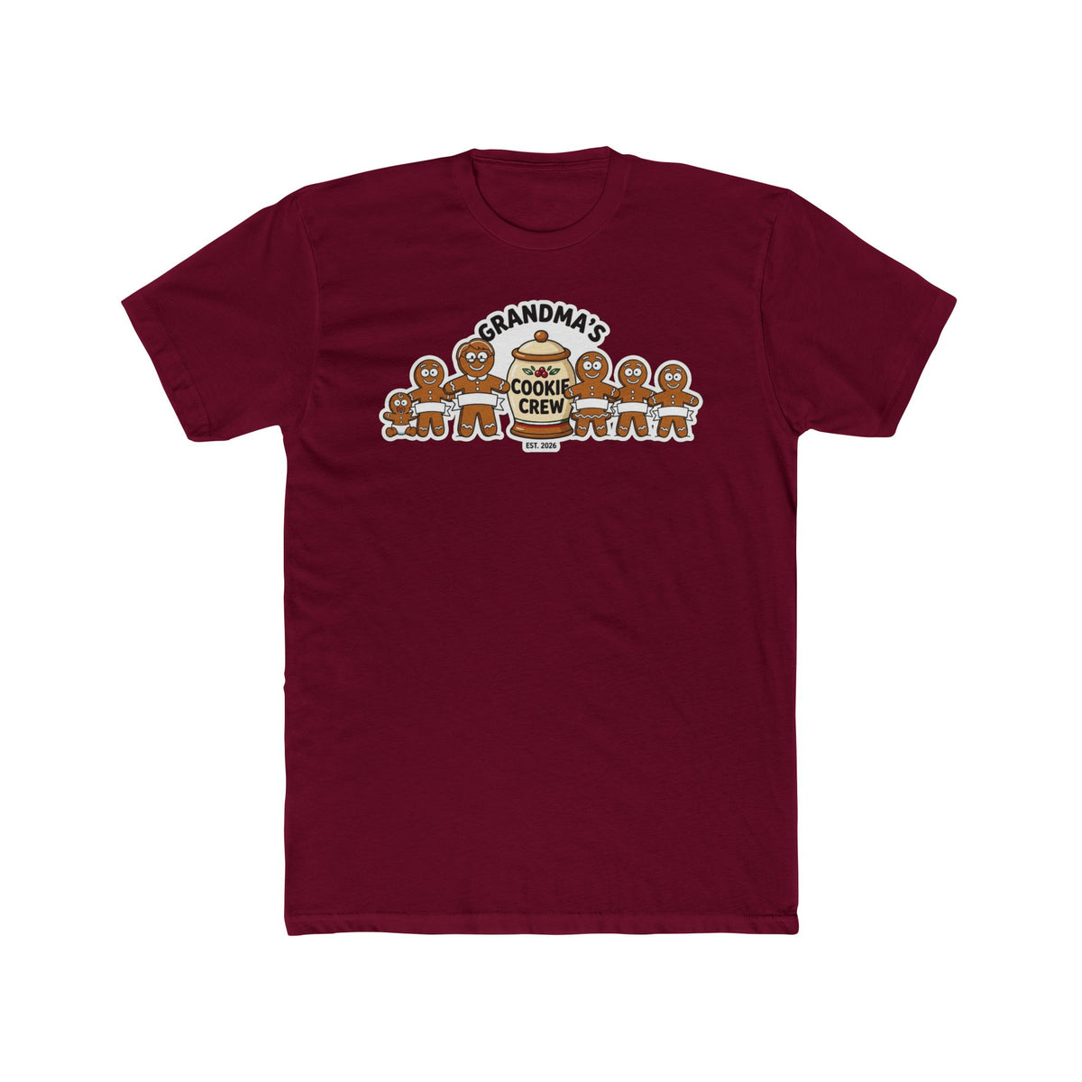 Grandma’s Cookie Crew 2026, Cotton T-Shirt (All Colors)(Custom)