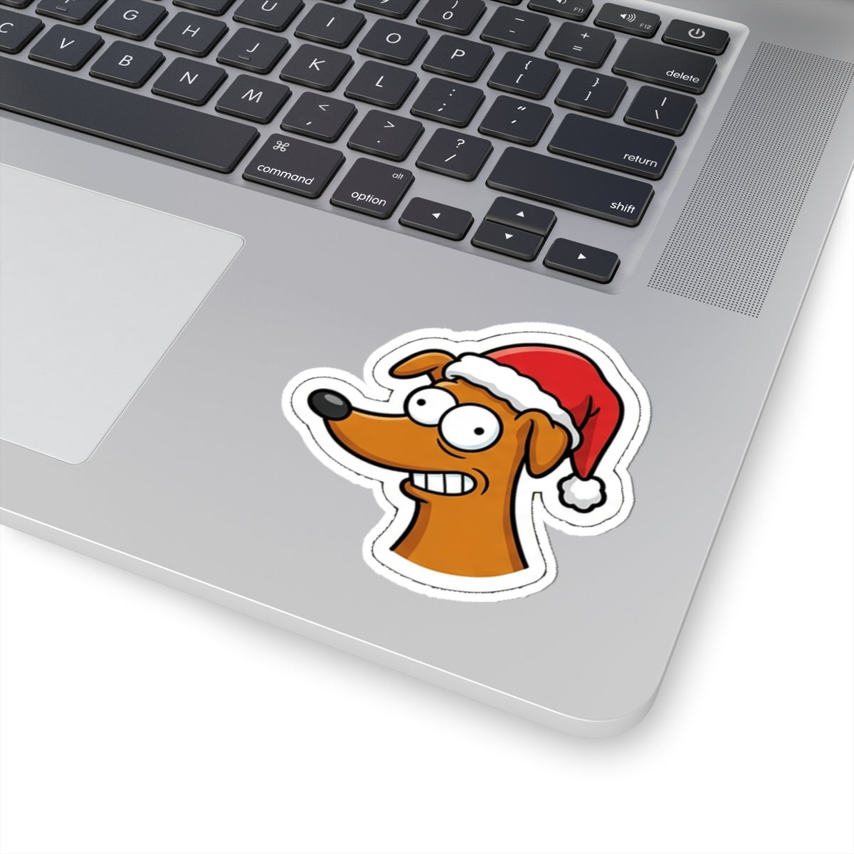 Kiss Cut Sticker, Festive Doggo