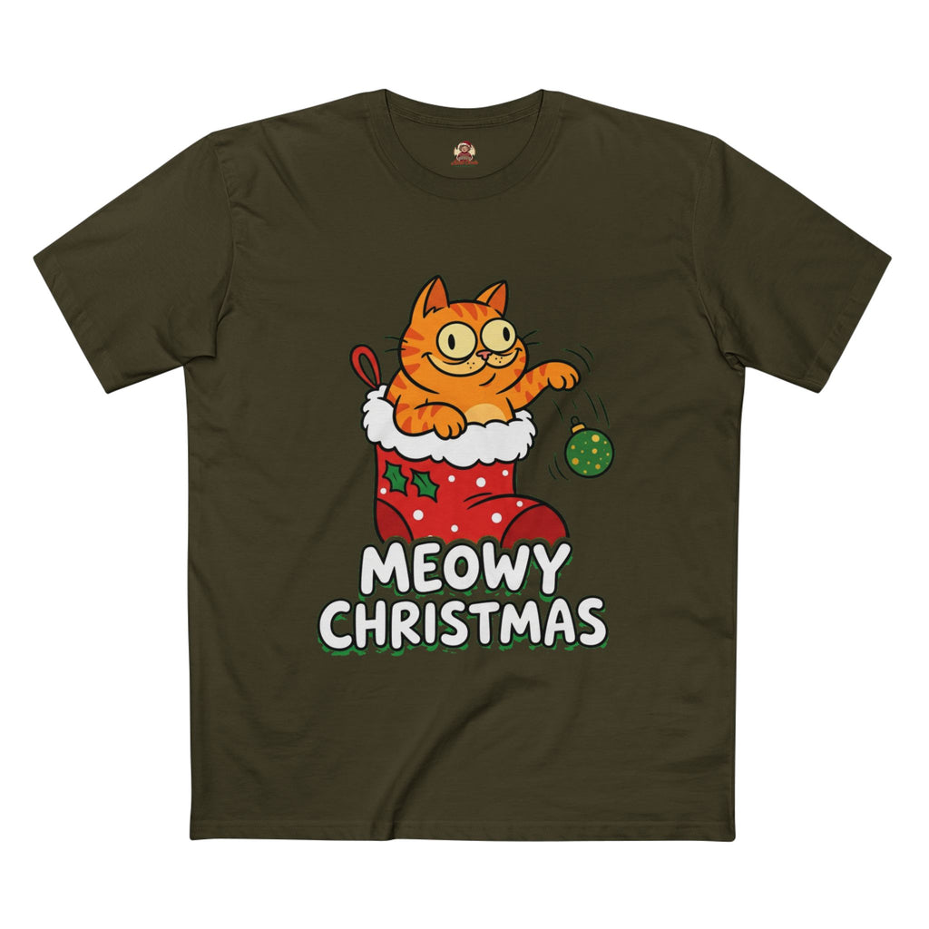 Casual Tee, Meowy Christmas (All Colors)