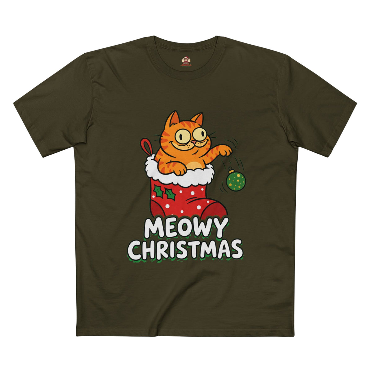Casual Tee, Meowy Christmas (All Colors)