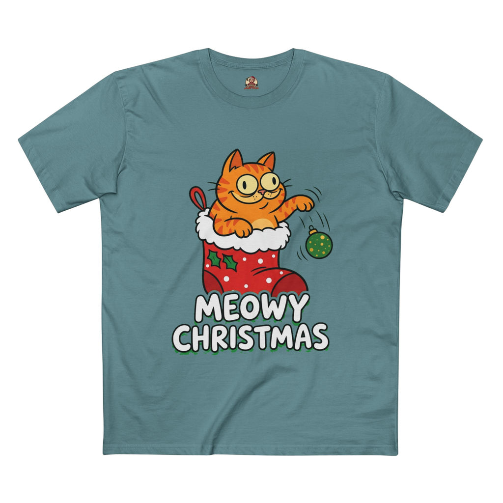 Casual Tee, Meowy Christmas (All Colors)