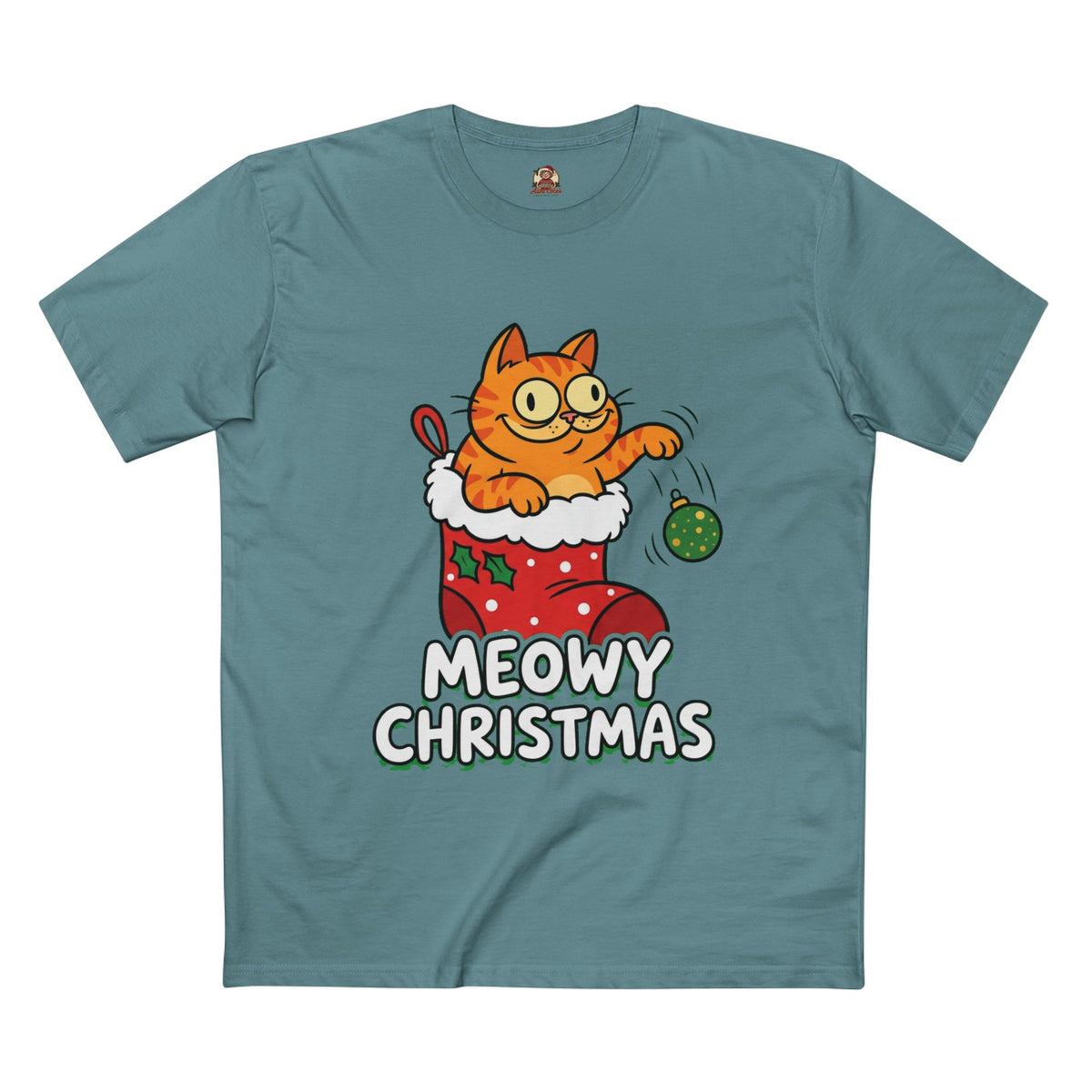 Casual Tee, Meowy Christmas (All Colors)