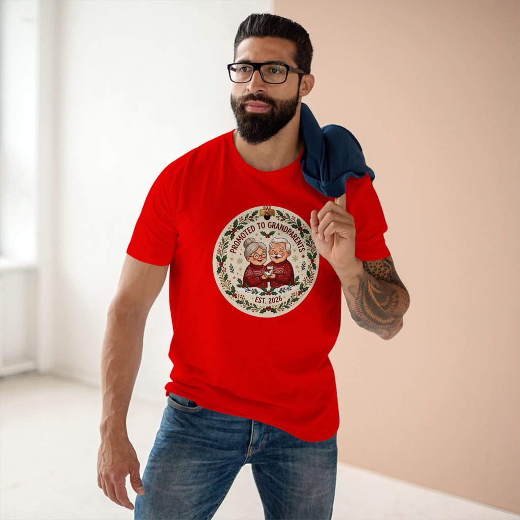 Casual Tee, Promoted to Grandparents (All Colors)(Custom)