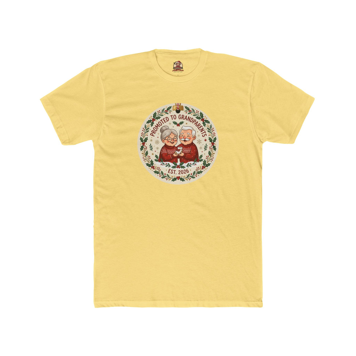 Promoted to Grandparents, Cotton T-Shirt (All Colors)(Custom)