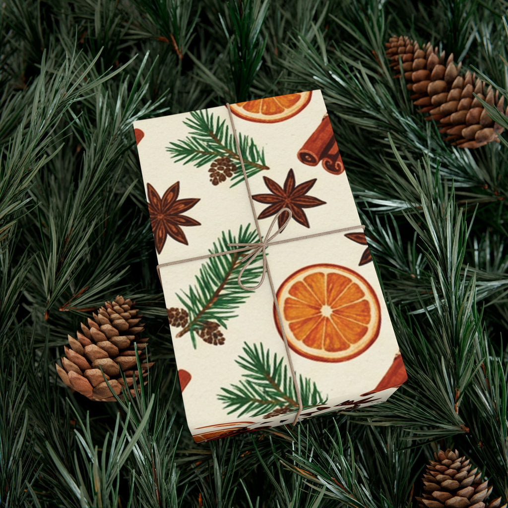 Christmas Giftwrap Paper, Bright & Spice (Custom)