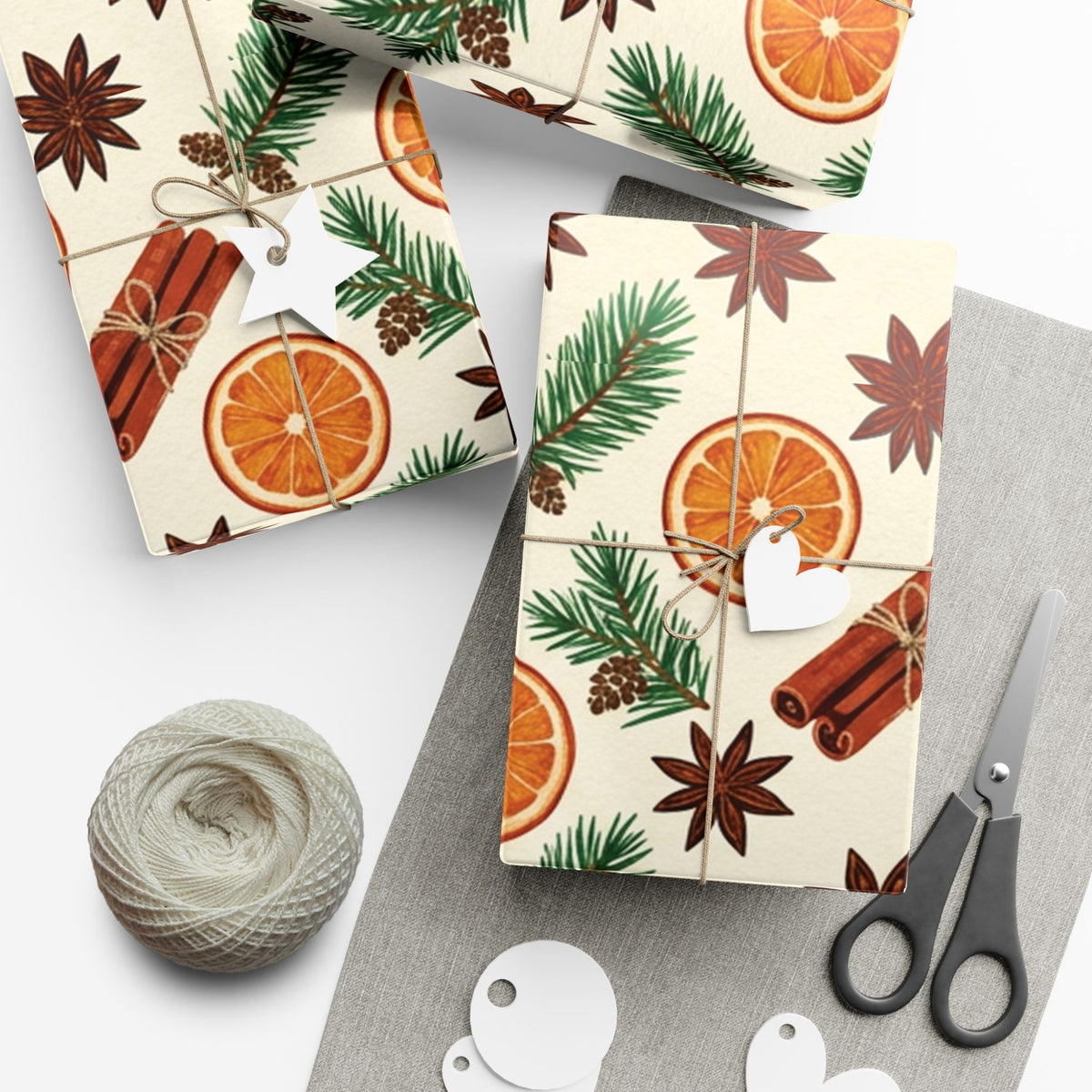 Christmas Giftwrap Paper, Bright & Spice (Custom)