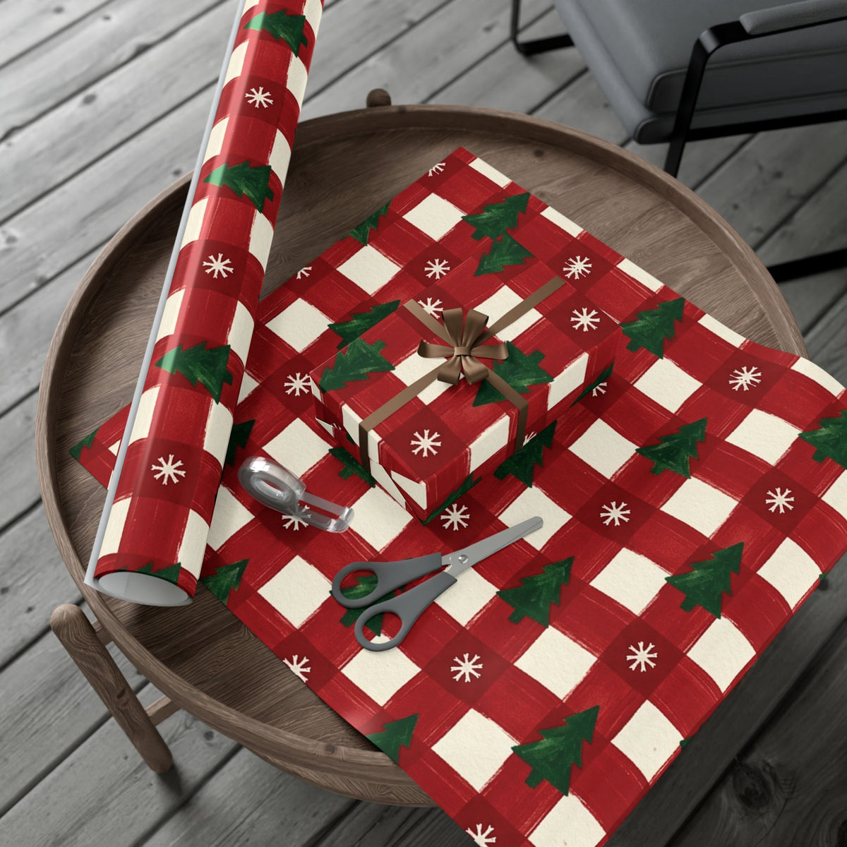 Christmas Giftwrap Paper, Classic Red (Custom)