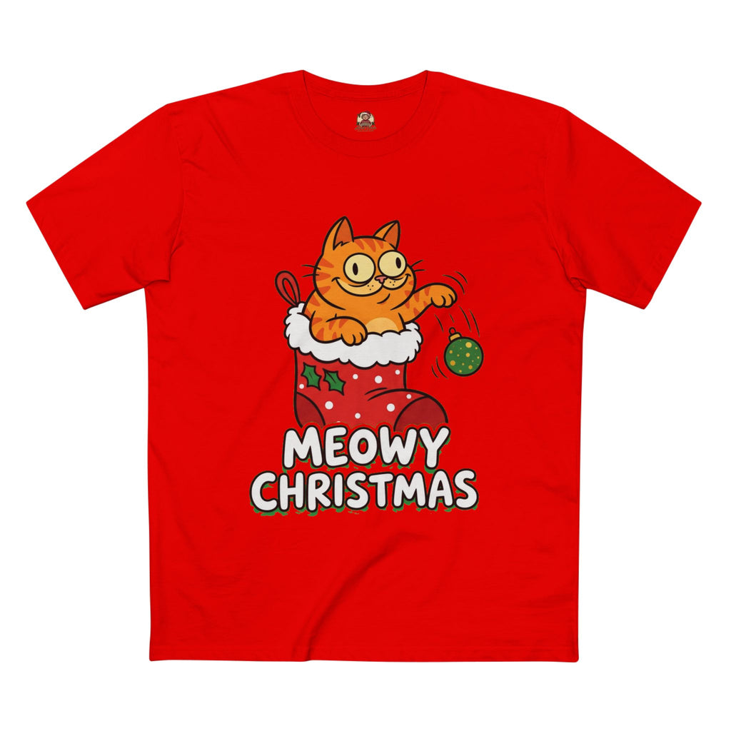 Casual Tee, Meowy Christmas (All Colors)