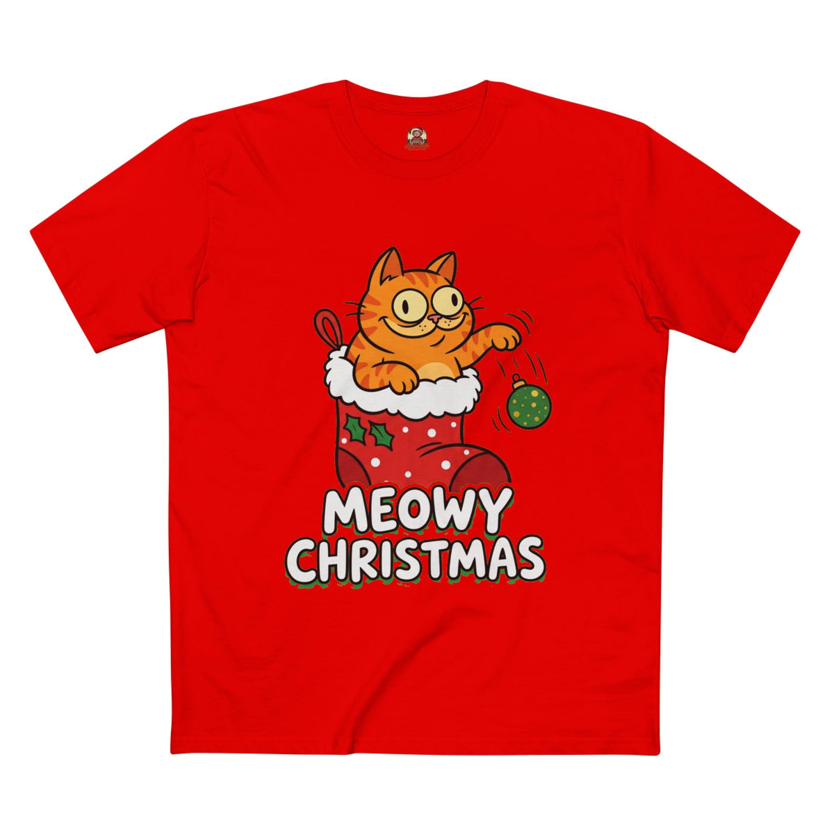 Casual Tee, Meowy Christmas (All Colors)